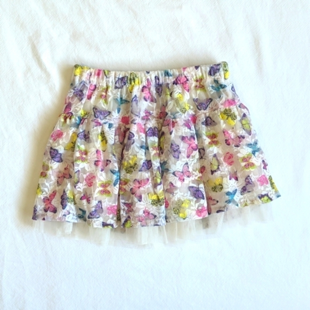 children's place colorful butterfly lace tulle tutu skirt 24 months baby girl